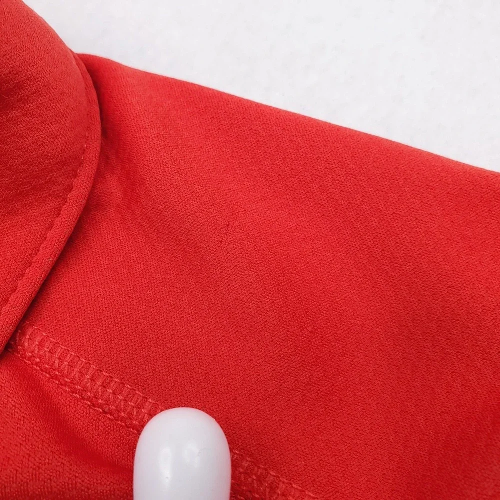 North Face Shirt Mens Small Red Horizon Polo Short Sleeve Outdoor Flashdry Golf